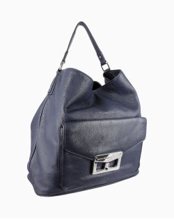 Bolsa Marc By Marc Jacobs Bianca Front Pocket Hobo Azul