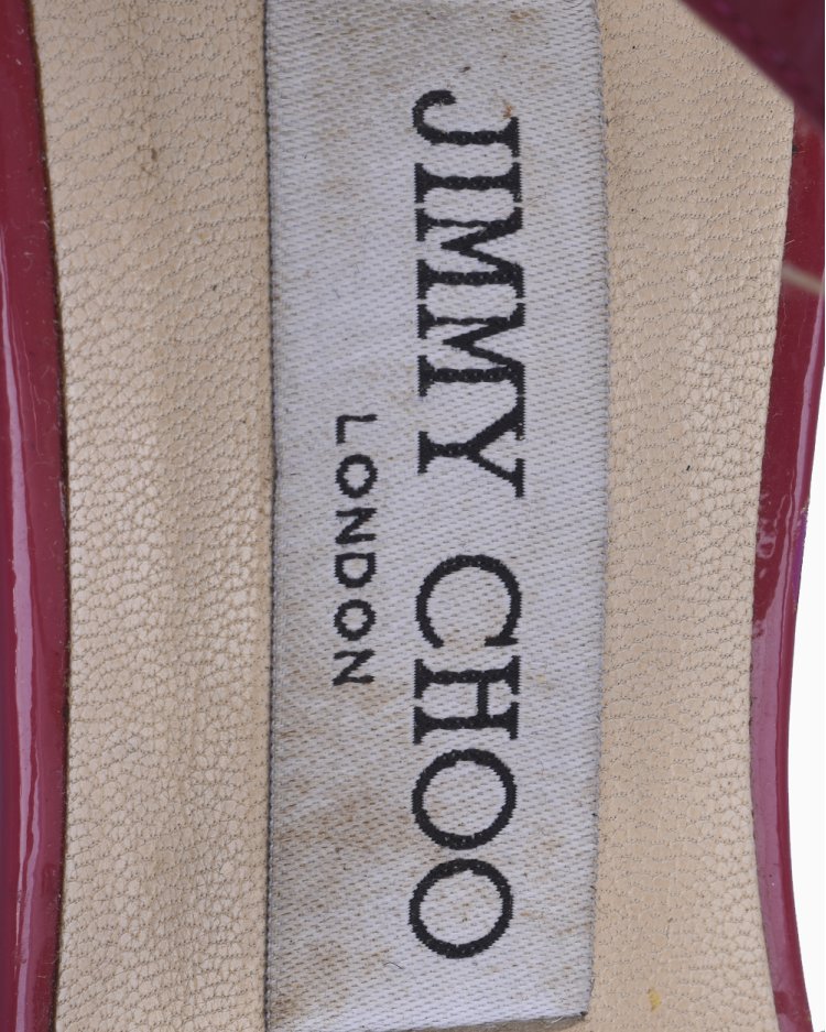 Sandália Jimmy Choo Original Verniz Rosa Feminina