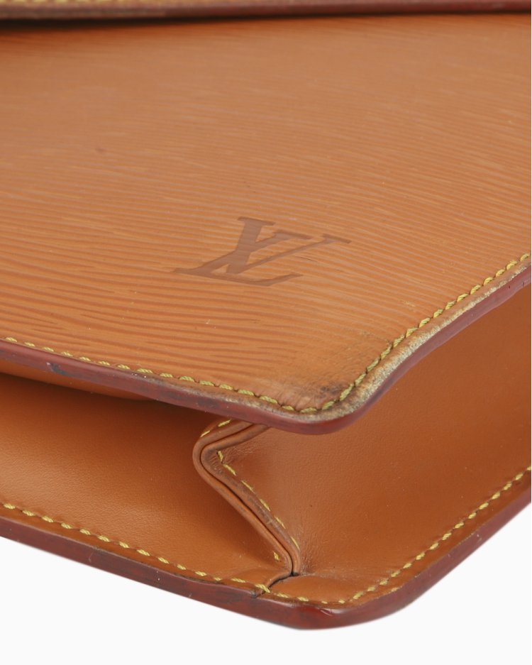 Pasta Louis Vuitton Original Vintage Serviette Conseiller Epi Caramelo