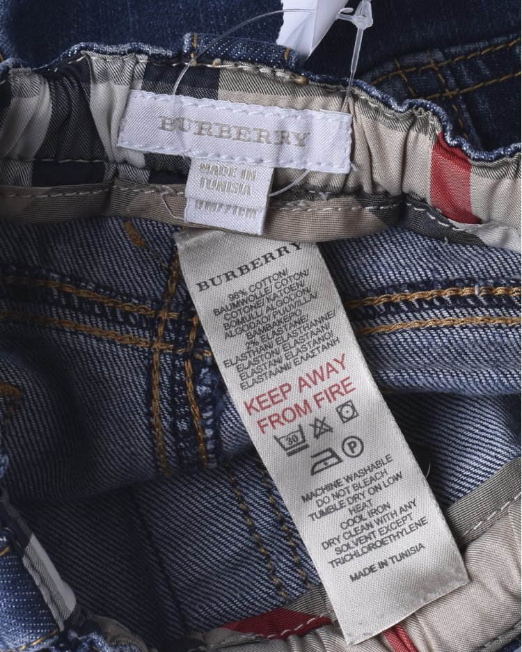 Calça Infantil Burberry Original Jeans Azul