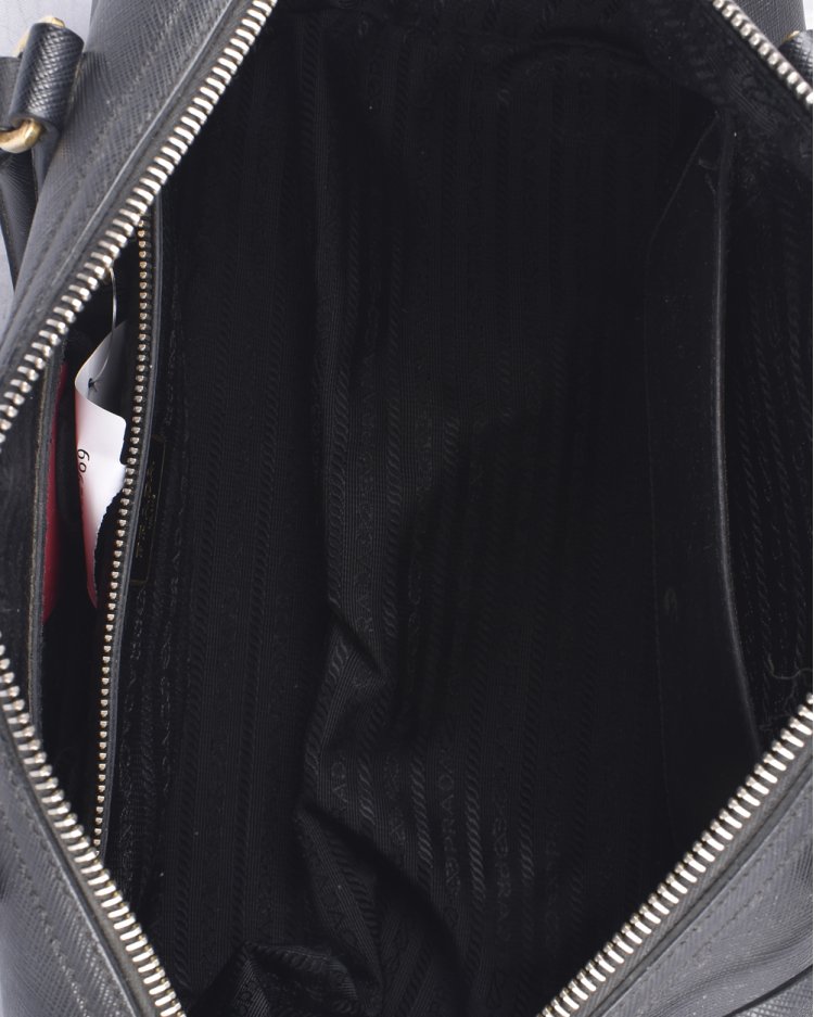 Bolsa Prada Original Boston Saffiano Preta Feminina
