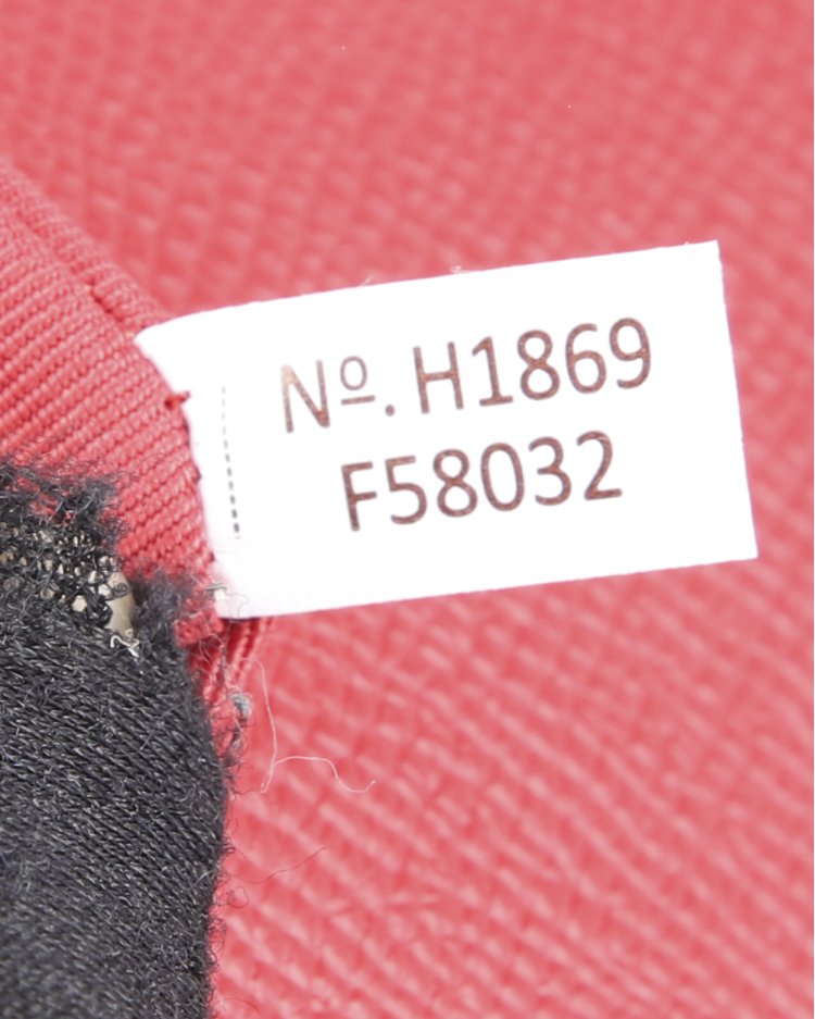 Carteira Coach Original Wristlet Zip Couro Vermelha Feminina