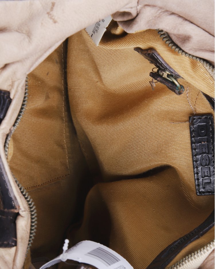 Bolsa Diesel Original Vintage Bege Feminina