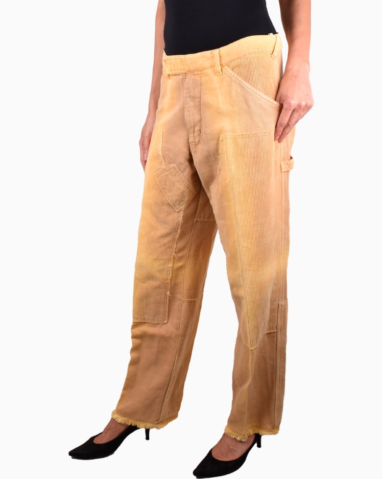 Calça Armani Jeans Original Camurça Amarelo Feminina