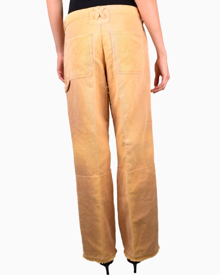 Calça Armani Jeans Original Camurça Amarelo Feminina