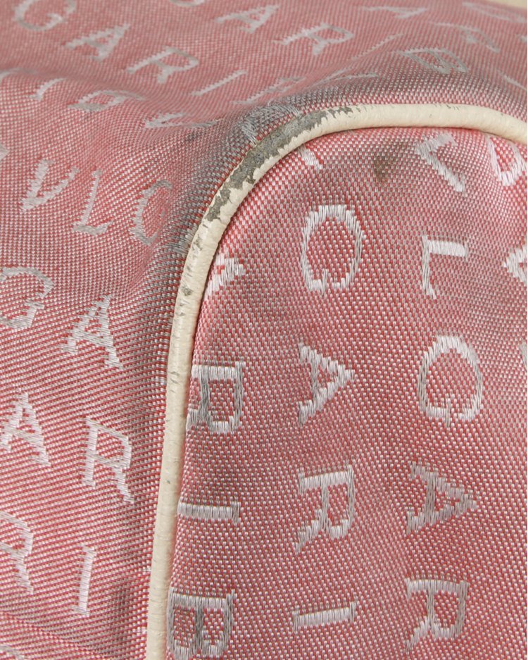 Bolsa Bvlgari Original Logo Mania Tote Rosa Feminina