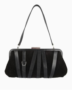 Bolsa Emporio Armani Shoulder Veludo Preta