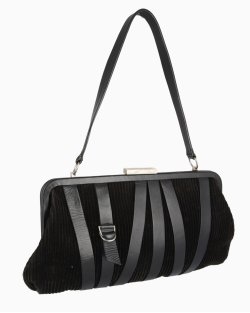 Bolsa Emporio Armani Shoulder Veludo Preta