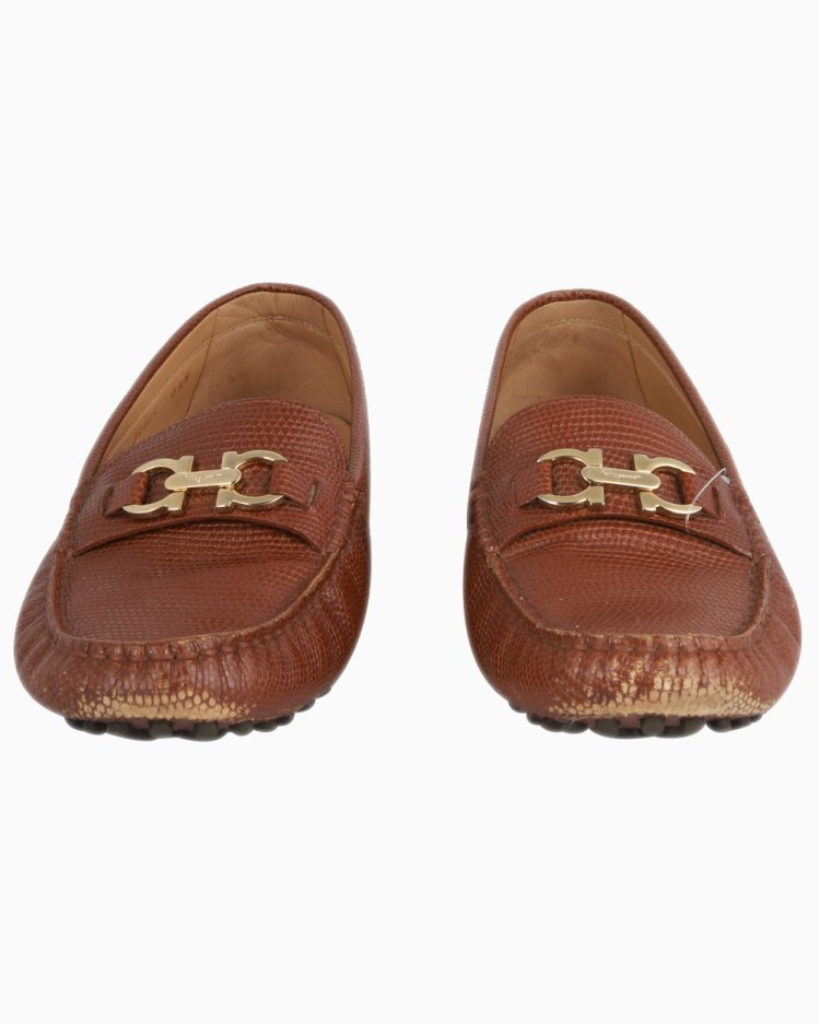 FERRAGAMO ブラウンモカシン（サイズ：8EE） FERRAGAMO ブラウン