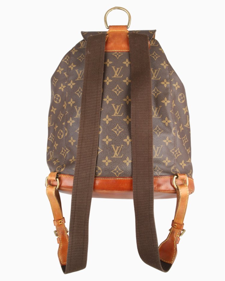 Mochila Louis Vuitton Original Montsouris GM Monograma Feminina