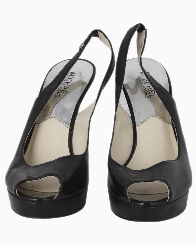 Scarpin Michael Kors Original Peep Toe Preto Feminino