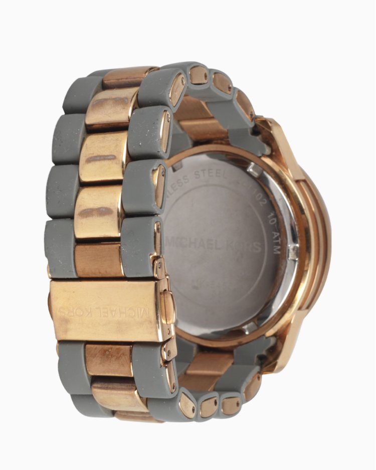 Relógio Michael Kors Original Runway MK-5465 Dourado e Cinza Feminino