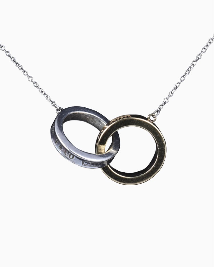 Tiffany & Co. 1837™ Colar Tiffany & Co. Original Interlocking 1837 Bicolor Feminino
