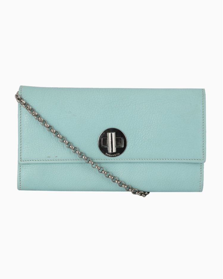 Carteira Tiffany & Co. Original Com Alça Azul Feminina