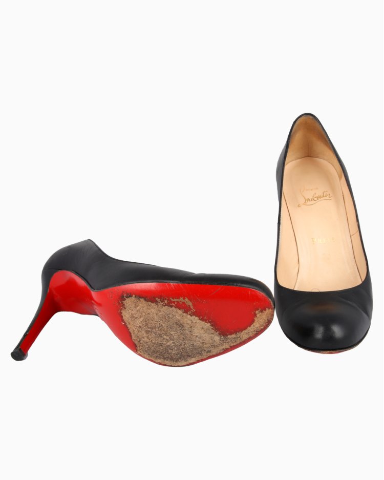 Sapato Christian Louboutin Original Simple Pump Couro Preto Feminino