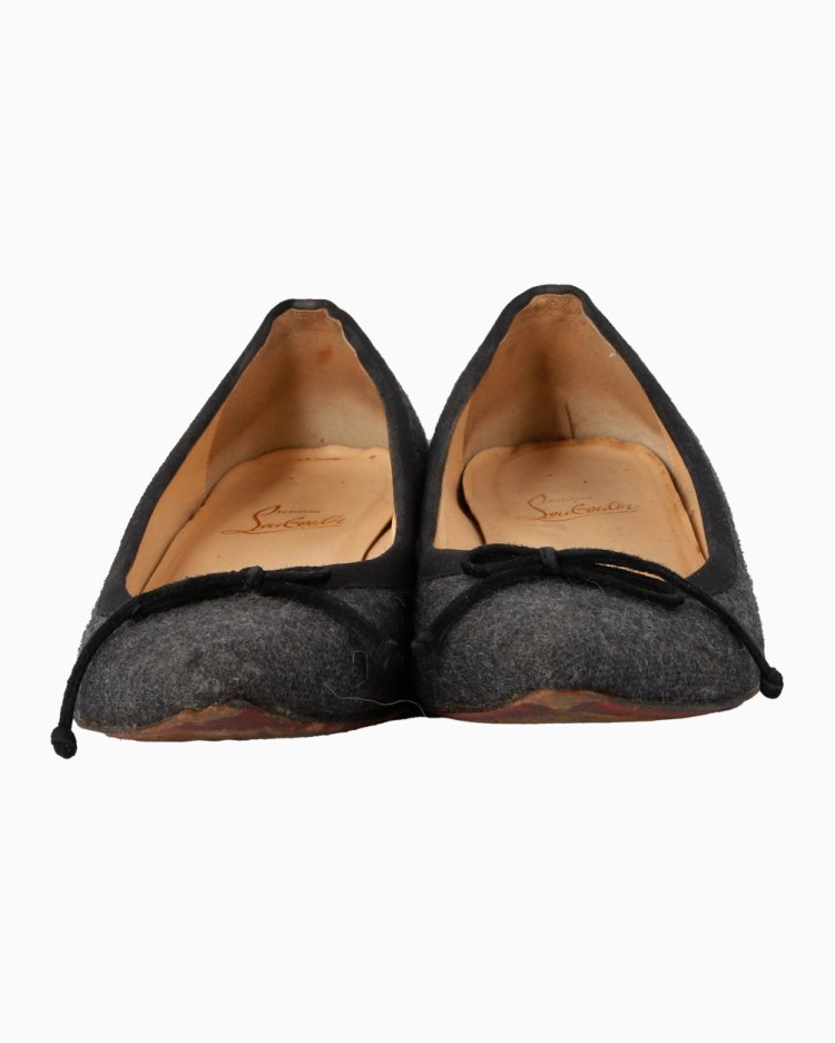 Sapatilha Christian Louboutin Original Lã Cinza Feminina