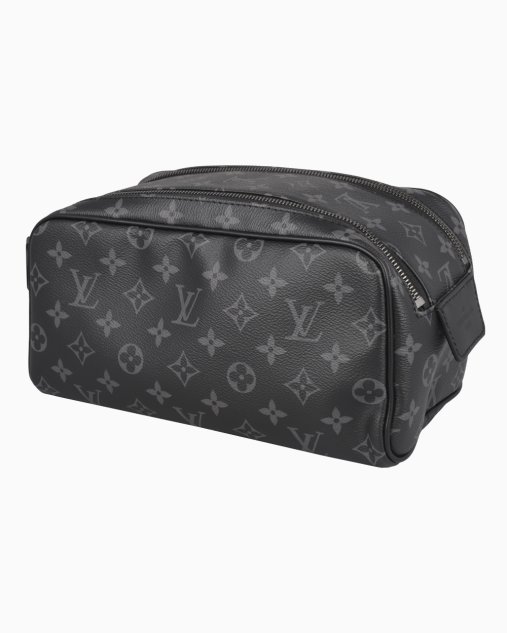 Necessaire Louis Vuitton Original Dopp Kit Monograma Eclipse Masculino