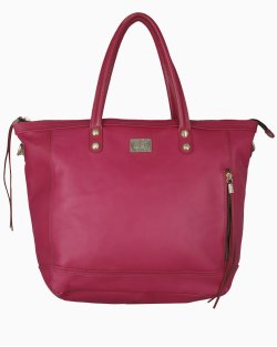 Bolsa Diesel Couro Tote Rosa