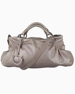 Bolsa Ferragamo Vintage Ottavia Metalizada Rosê