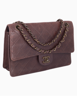 Bolsa Chanel Vintage Flap Marrom
