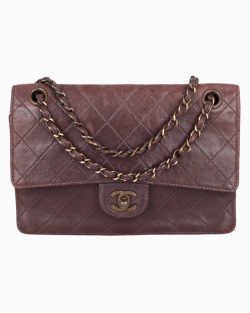 Bolsa Chanel Vintage Flap Marrom