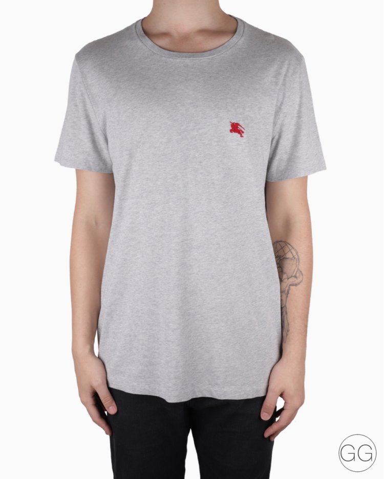 Camiseta Burberry Original Algodão Cinza Masculina