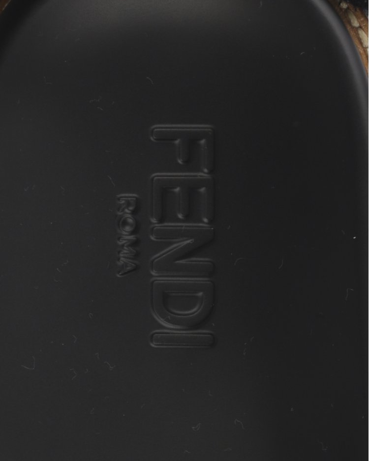 Slide Fendi Original Rubber Preto Masculino