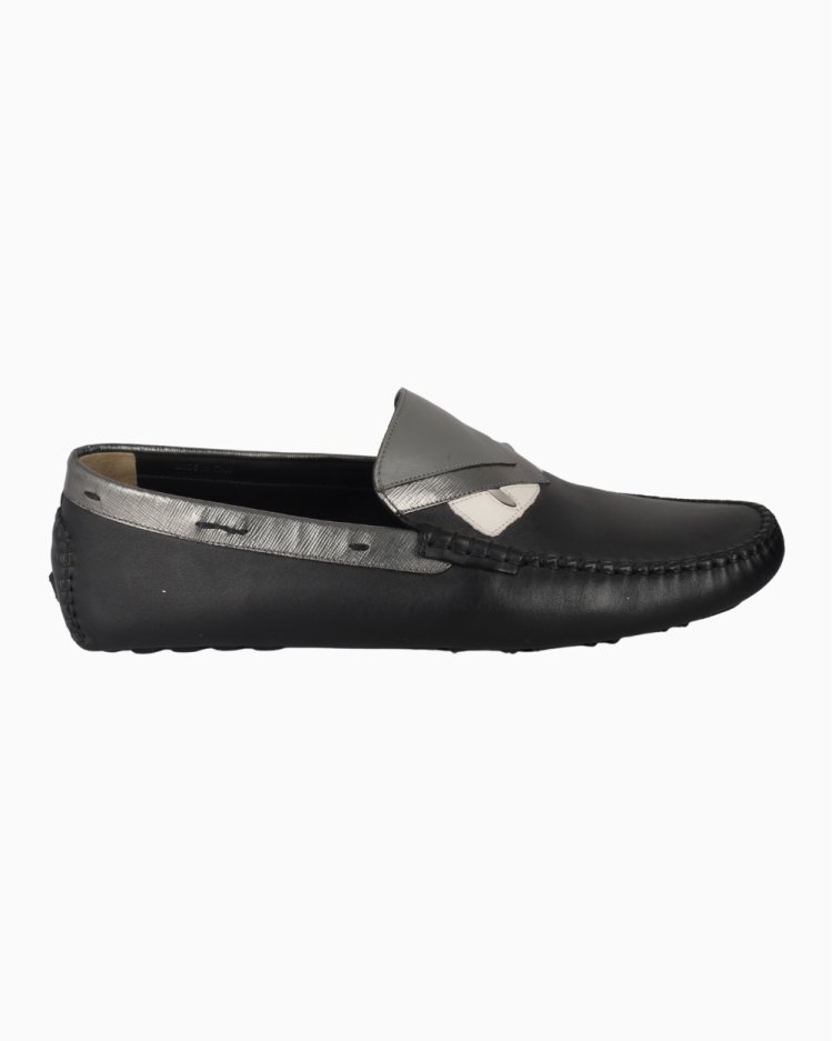 Mocassim Fendi Original Monster Preto Masculino