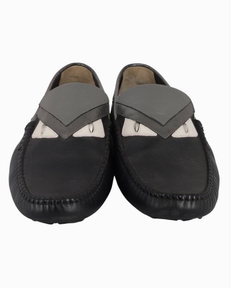 Mocassim Fendi Original Monster Preto Masculino