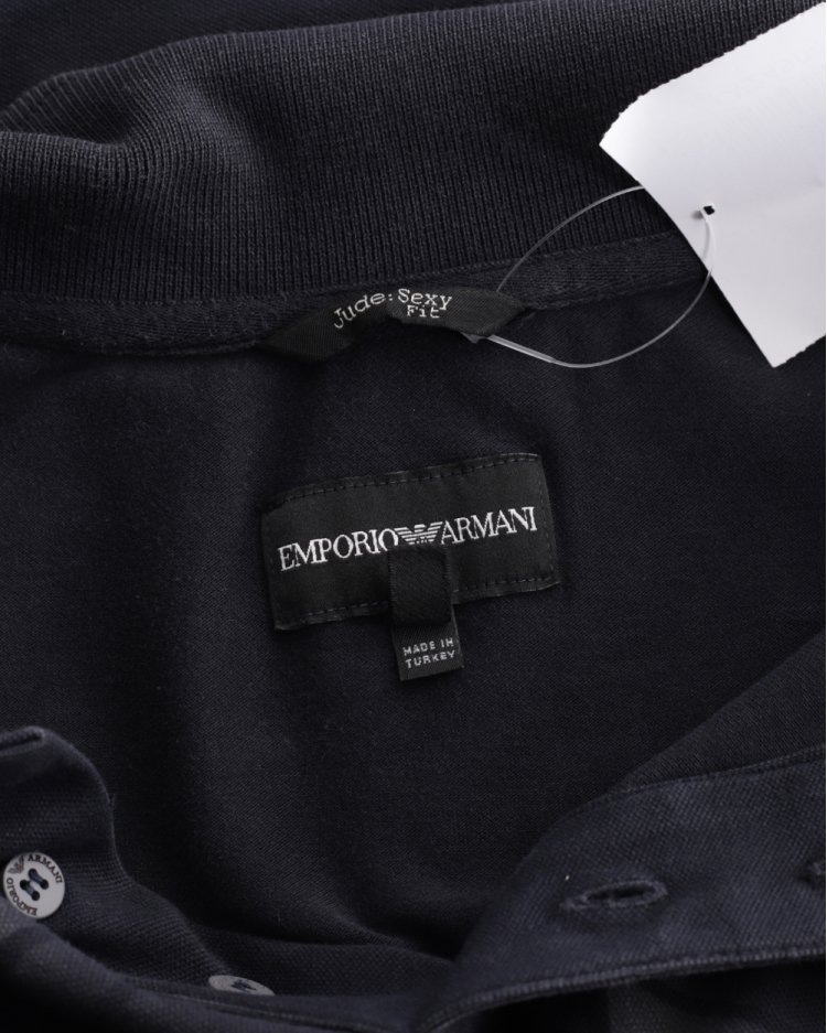 Camisa Empório Armani Original Polo Azul Marinho Masculino