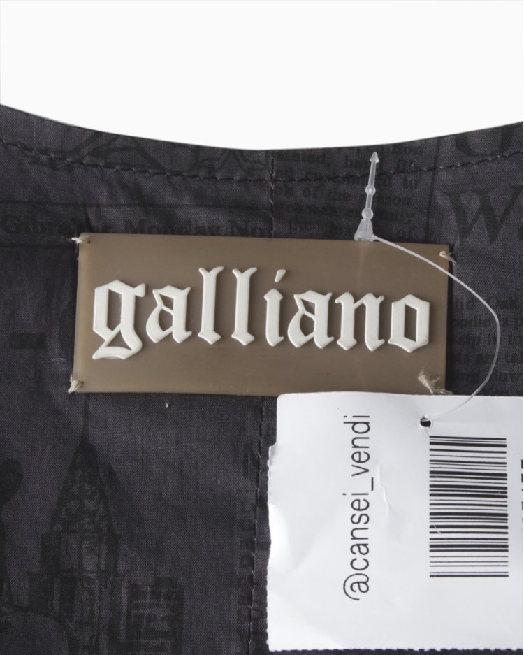 Colete Galliano Original Lã Cinza Masculino