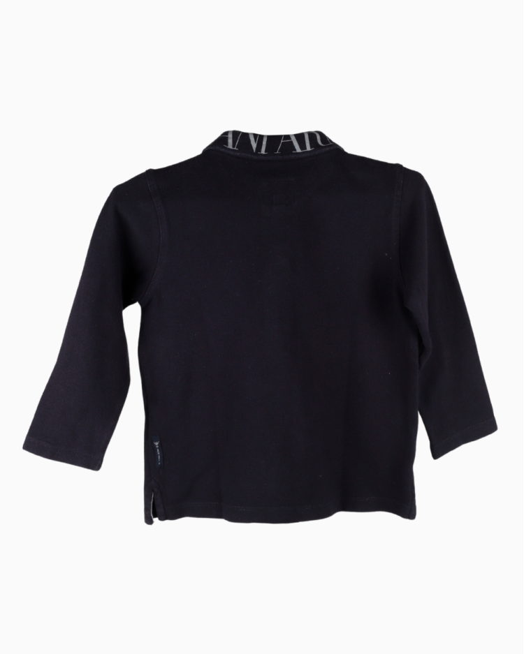 Camisa Polo Infantil Armani Junior Infantil Original Manga Longa