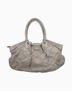 Bolsa Ferragamo Vintage Couro Cinza