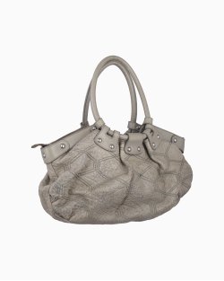 Bolsa Ferragamo Vintage Couro Cinza