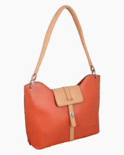 Bolsa Ferragamo Vintage Couro Laranja