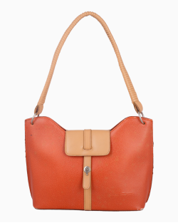 Bolsa Ferragamo Vintage Couro Laranja