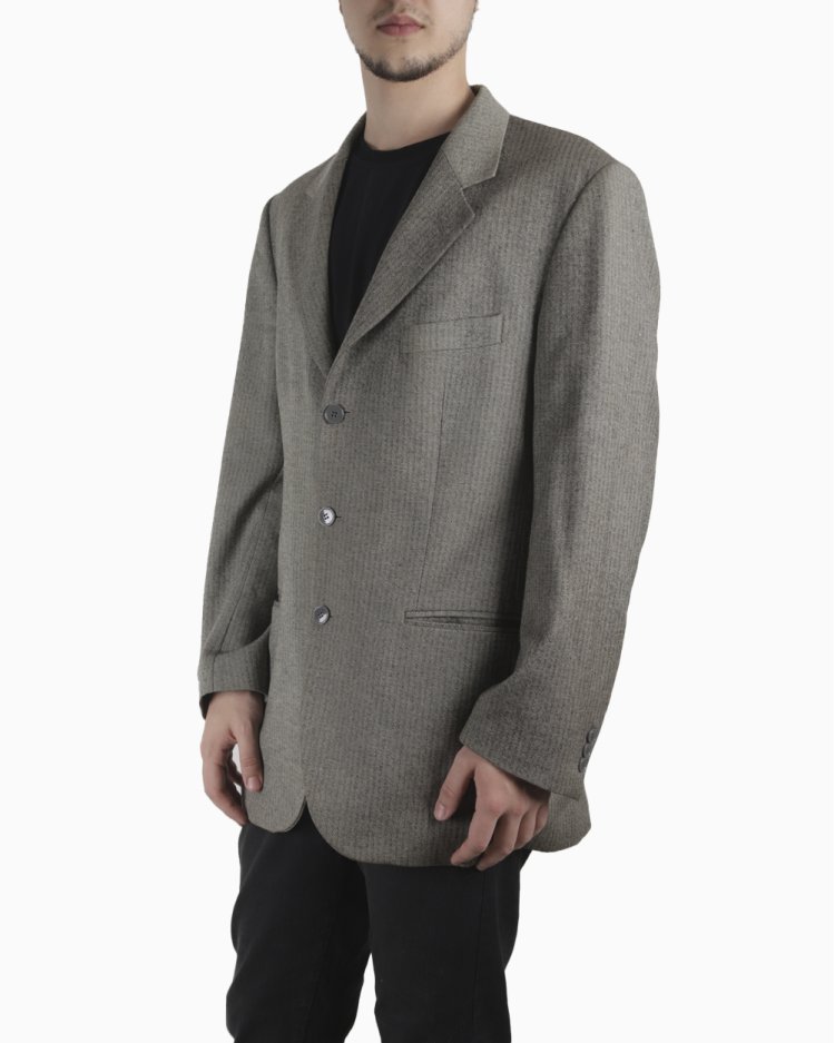 Blazer Yves Saint Laurent Original Lã Cinza Masculino