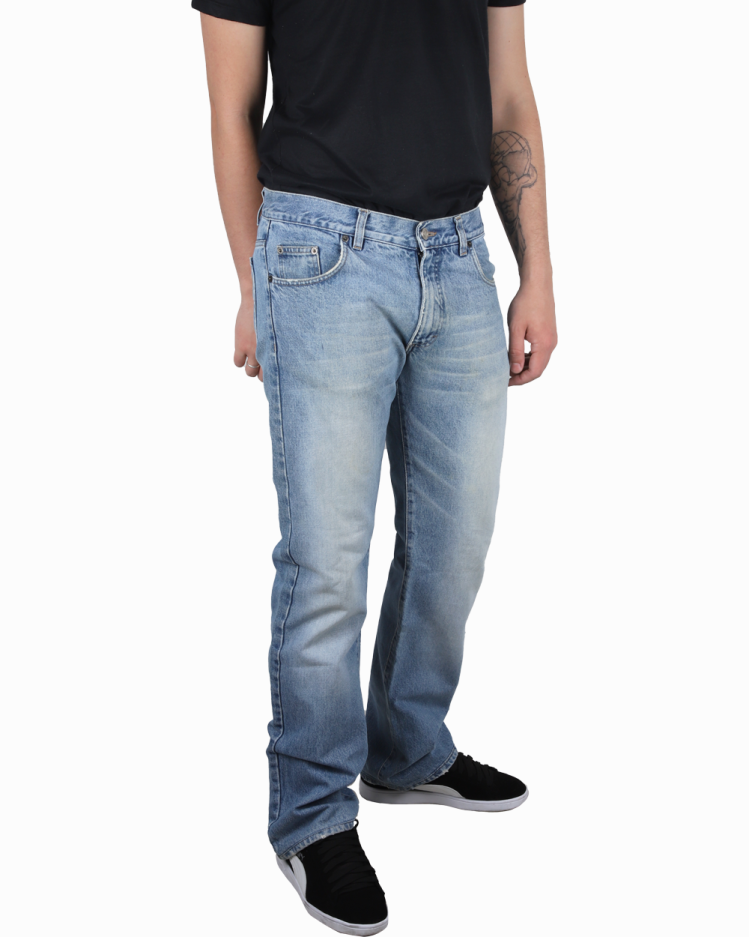Calça Gucci Original Reta Jeans Azul Masculina