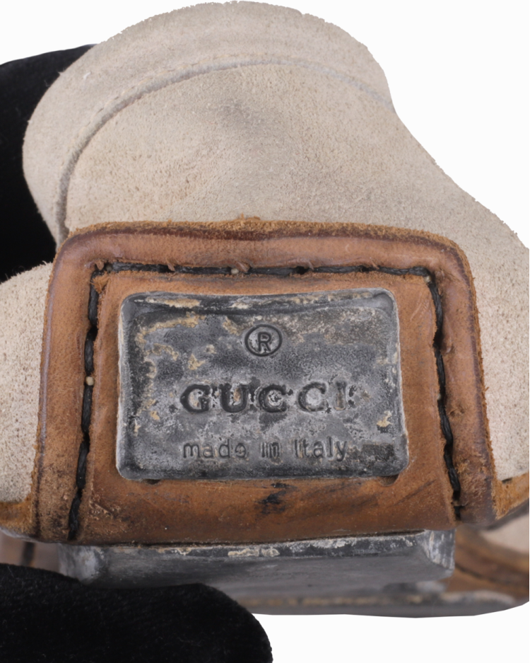 Sapato Gucci Original Camurça Cinza Masculino