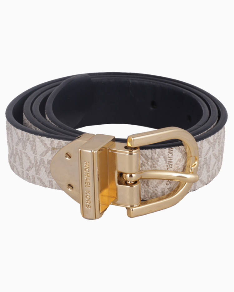Cinto Michael Kors Original Monograma Off White Feminino