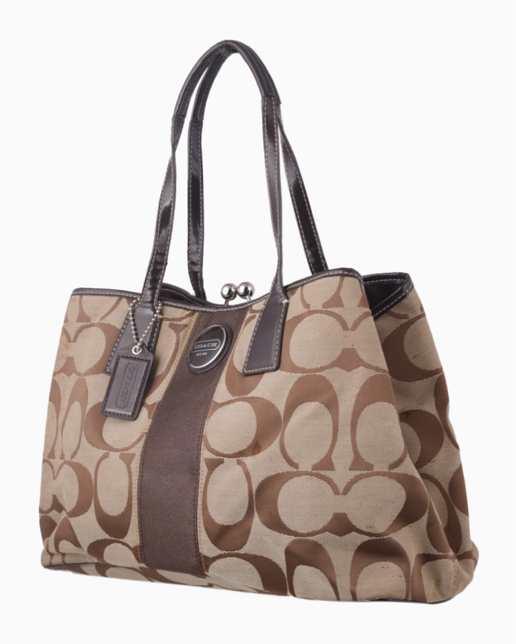 バッグ Vintage Coach Leather Tote Bag Brown Preços baixos em Bolsa tote Coach marrom Bolsas Femininas | eBay