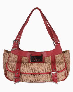 Bolsa Dior Vintage Diorissimo Canvas Bicolor
