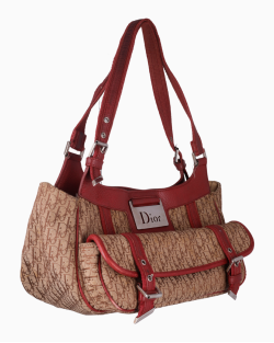 Bolsa Dior Vintage Diorissimo Canvas Bicolor