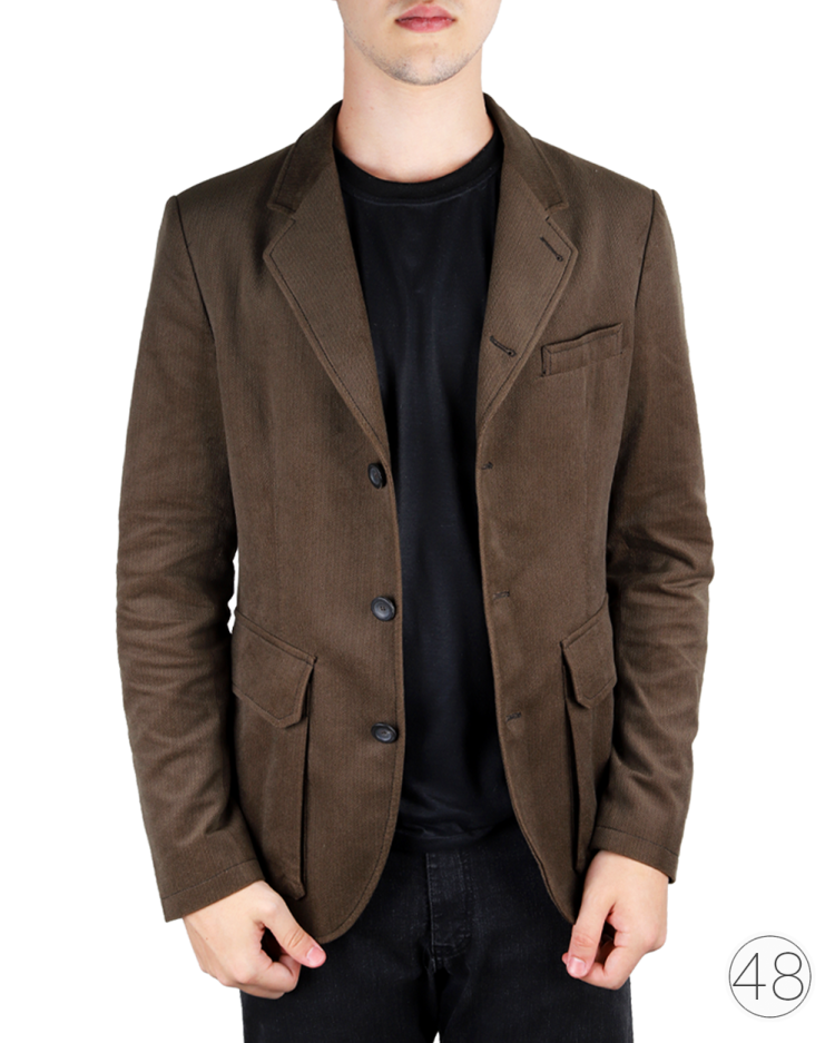 Blazer Emporio Armani Original Veludo Marrom Masculino