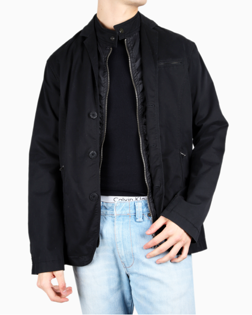 Jaqueta Armani Jeans Original Preta Masculina