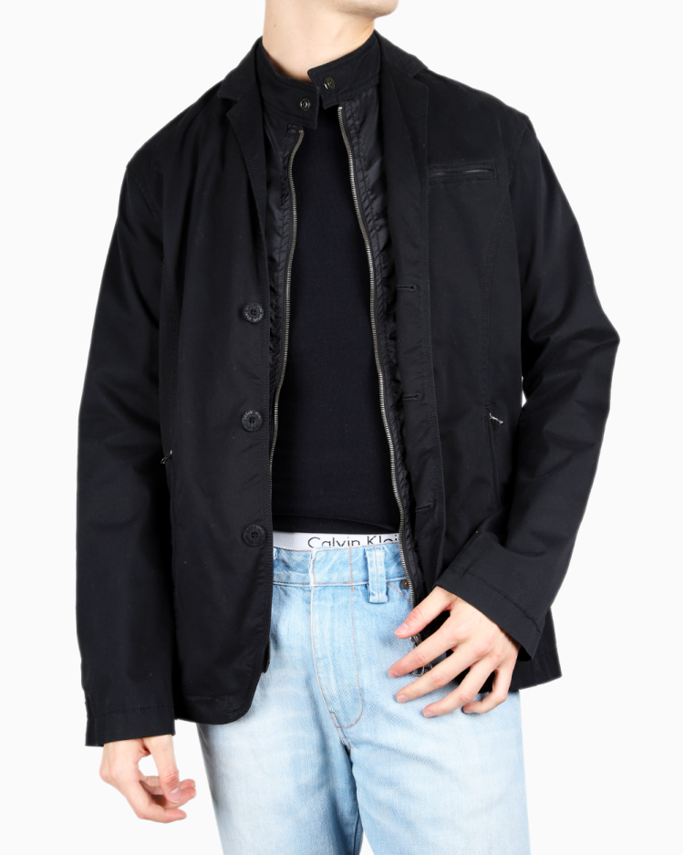 Jaqueta Armani Jeans Original Preta Masculina