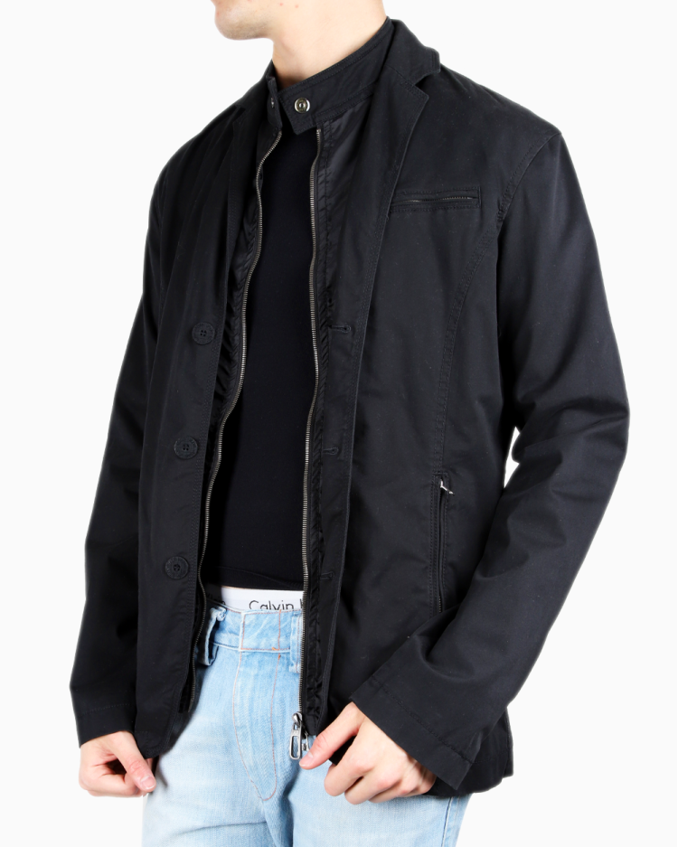 Jaqueta Armani Jeans Original Preta Masculina