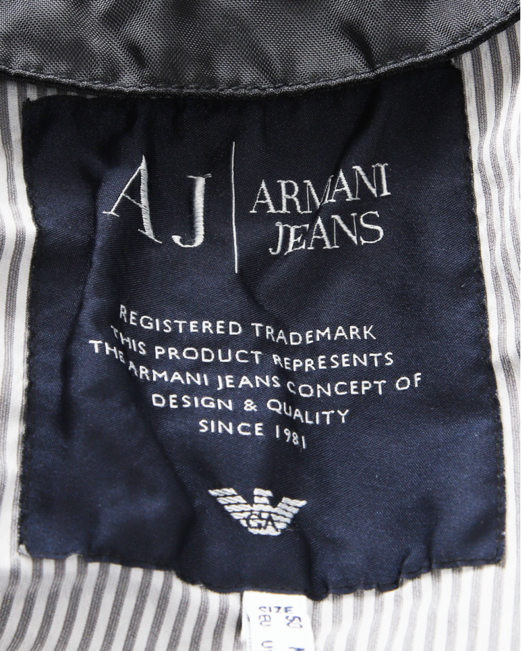 Jaqueta Armani Jeans Original Preta Masculina