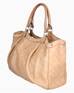 Bolsa Gucci Guccissima Sukey Média Bege