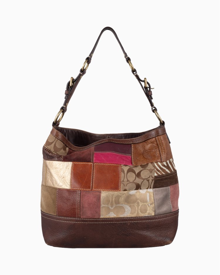 Bolsa Coach Original Vintage Patchwork Colorida Feminina